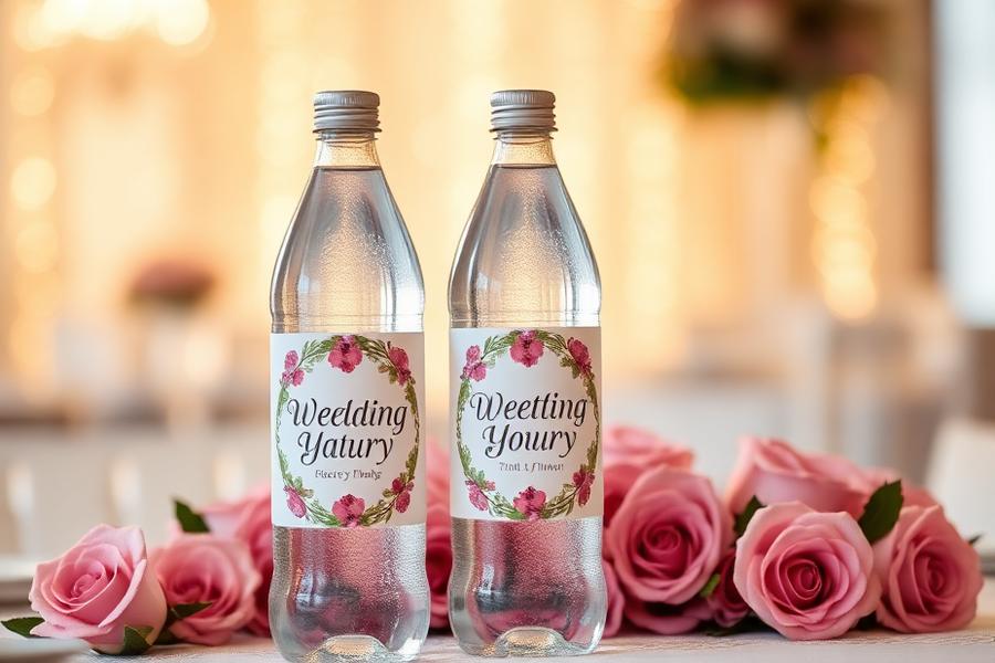 Weddings customized water bottles